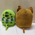 thumbnail image 2 of Almohada de goma con diseño de gato y serpiente verde, juguete de peluche, regalo para niños, cojín de Animal, almohada relajante para niña bonita, 2 of 5