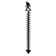 thumbnail image 2 of Fiudx Medidor de Nieve de 36 Pulgadas, Regla de Medición de Nieve con Diseño de Hierro, Pluviómetro de Metal para Jardín, Decoración de Exterior, Fácil de Instalar, Regalo para Festivales de Navidad,, 2 of 4