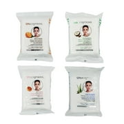 Spascriptions Makeup Clean Wipes, Assorted Makeup Cleansing Wipes, 120 Ea