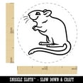thumbnail image 2 of Gerbil Rodent Pet Self-Inking Rubber Stamp Ink Stamper - Green Ink - Medium 1 Inch, 2 of 7