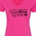 thumbnail image 4 of Inktastic Montana State Word Salad Women's V-Neck T-Shirt, 4 of 5