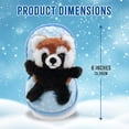 thumbnail image 6 of Made by Aliens Snowball Zip up Surprise Egg Stuffed Animal – 6 inch – Cute and Soft Plush Toy Assortment for Friends Family All Ages – Spring Holidays Easter Christmas (Red Panda), 6 of 6