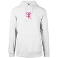 thumbnail image 2 of Men's Levelwear White Atlanta Braves City Connect Podium Baseline Pullover Hoodie, 2 of 3
