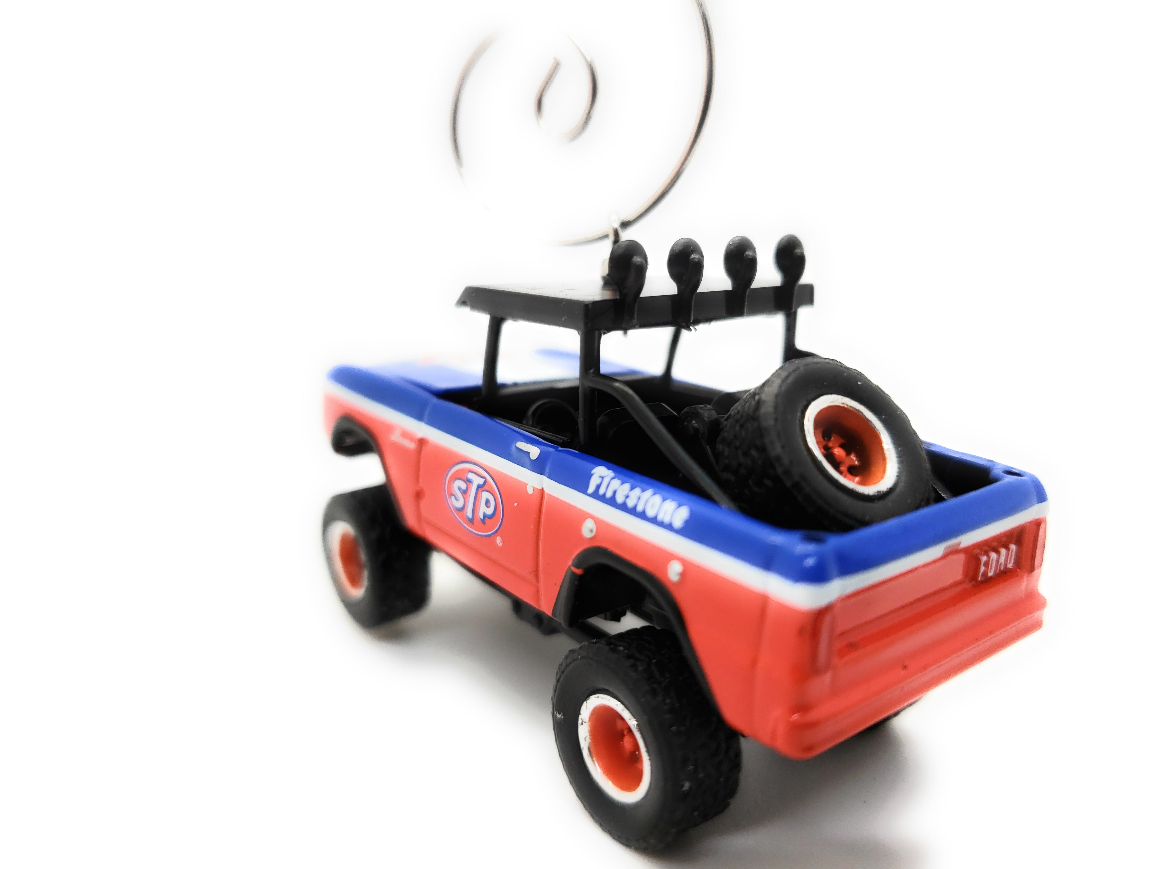 1975 Ford Bronco SUV Custom Christmas Ornament 1:64 Diecast STP