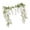 White, variant on 6 Feet 10 Branches Purple Artificial Wisteria Flowers Hanging Vine for Home Garden Wedding Decor, by Bradem