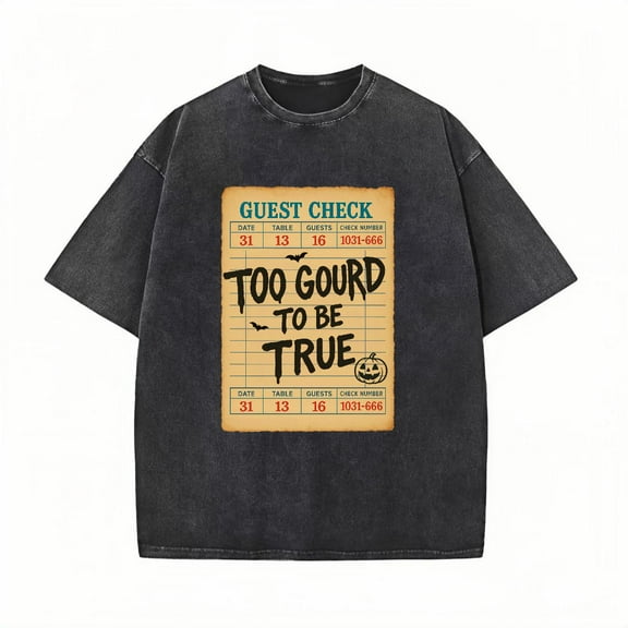 Vintage Distressed Check Graphic Tee Shirt Tops Water Washed Round Neck ang Short Sleeve Black S-2XL Plus Size