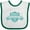 White and Green, variant on Inktastic Banner Bride's Team Boys or Girls Baby Bib