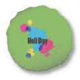 thumbnail image 1 of Color Paint Splash Holi Day Round Throw Pillow Home Decoration Cushion, 1 of 3