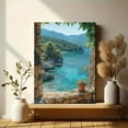 thumbnail image 6 of Mediterranean Coastal View Canvas Print/Wall Art， Perfect for Living Room， Bedroom， Bathroom， Kitchen， and Office Decor, 6 of 8