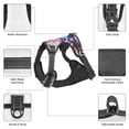 thumbnail image 3 of Naloa Skull rainbow color space Pet Harness Vest with Traction Rope, Adjustable No-Choke Dog Vest for Outdoor, Walking - Small, 3 of 4