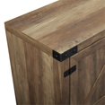 thumbnail image 3 of Pemberly Row Meuble Télé Console de Style Ferme avec Porte de Grange de 70 Pouces en Chêne Rustique, 3 of 4