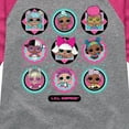 thumbnail image 3 of LOL Surprise! Dolls - All Dolls Together - Toddler & Youth Girls Raglan Graphic T-Shirt, 3 of 5