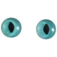 thumbnail image 5 of Bright Turquoise Cat Glass Eyes, 5 of 7