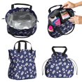 thumbnail image 2 of Pioneer Flower Floral Print Pattern Drawstring Lunch Bag Women - Drawstring Lunch Bag Insulated for Work Office - Stain-Resistant Large Lunchbags for Women with Multi-Pockets, 2 of 6