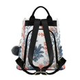 thumbnail image 2 of FORMRS Women's Travel Backpack Purse Anti-Theft Hidden Pockets Casual Shoulder Bag, White Sea Plants, 2 of 7