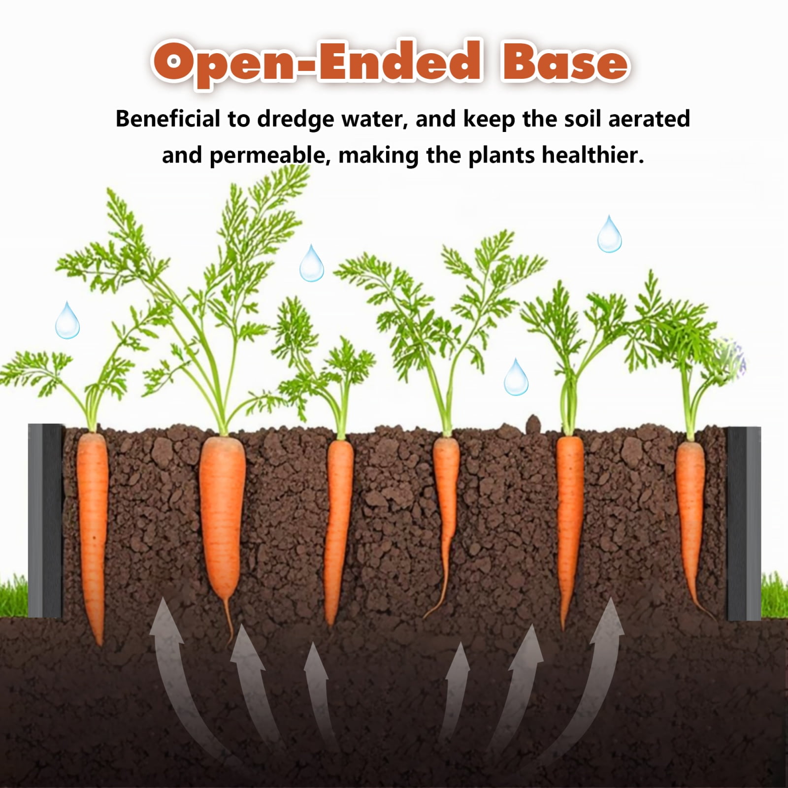 6x3x1 FT Galvanized Steel Raised Garden Bed, Extra Large Outdoor Planter Box with Reinforced Panels for Vegetables, Flowers & Herbs