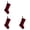 Wine red*3, variant on KUMHONW 20 Inches Wine Red Christmas Stocking Personalized Soft Velvet Hanging Burgundy Christmas Stocking Decoration for Family New Year Holiday Party Decor
