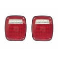 thumbnail image 1 of MaxxHaul 80685 Universal Square 12V Combination 28 LED Signal Tail Light - For Truck Trailer Boat Jeep SUV RV Vans Flatbed 2 Pack, 1 of 8