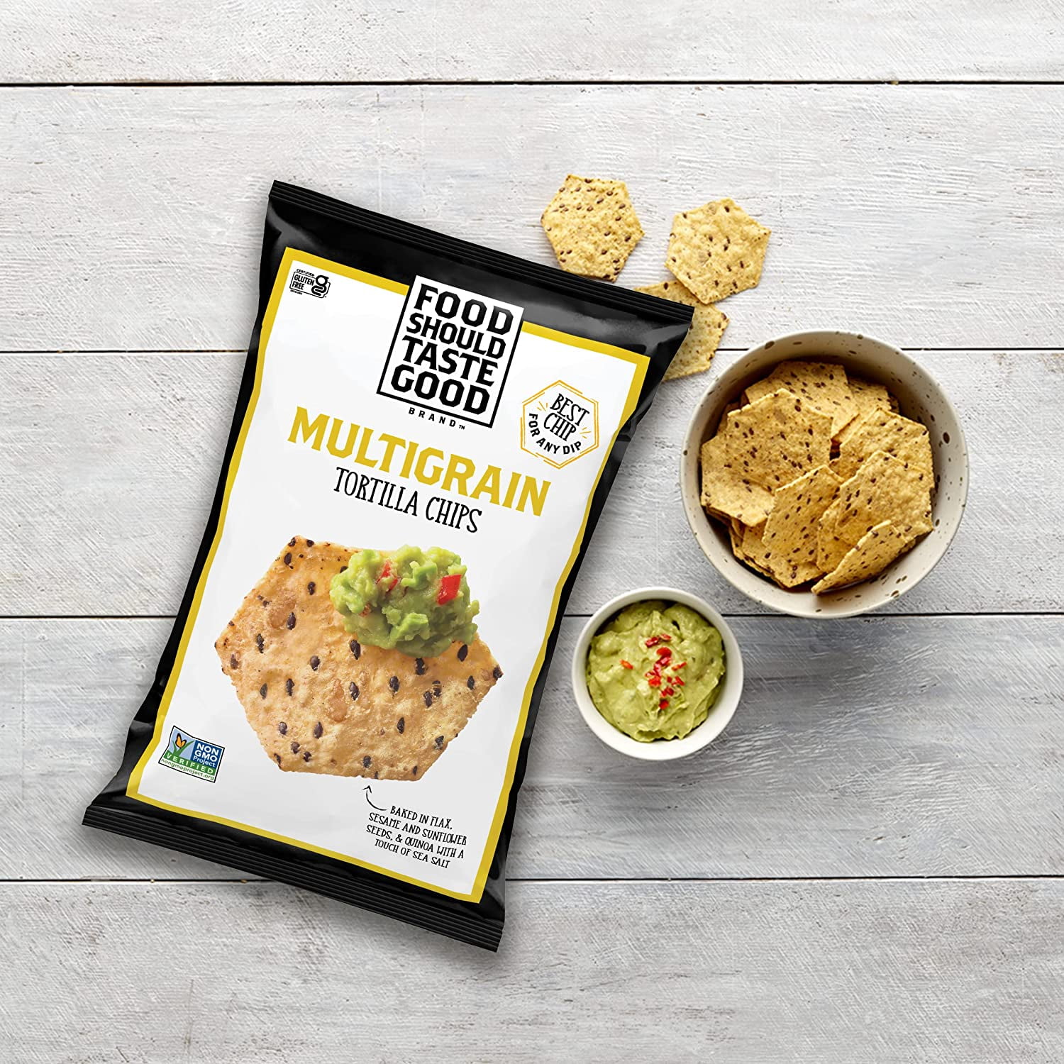 Food Should Taste Good Multigrain Tortilla Chips, 11 oz (Pack - 12)