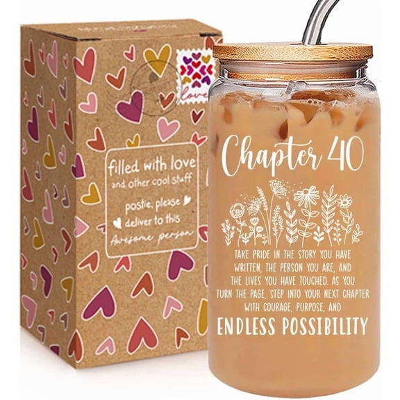 40th Birthday Gifts for Women Daughter Friend Sister Mom Wife - Happy 40th Birthday Funny 40 Year Old Bday Gift - Turning 40th Present 40 Year Old Vintage 40th Party Supplies-147