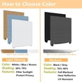 thumbnail image 5 of Fymall 2pcs Window Blinds No Drill Cut to Size Clip On Stick On Self Adhesive Temporary Blinds Pleated Paper Blinds for Windows Doors Shades for Home Nursery Bedroom Kitchen Bathroom, 5 of 7
