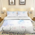 thumbnail image 2 of 3D Abstract Watercolour Quilt Cover Set Bedding Set Duvet Cover Pillowcases LXL, 2 of 3