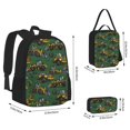 thumbnail image 4 of Naloa Scraper Print Large Capacity Backpack Lunch Bag Pencil Case Combination 3 Piece Set for Student, 4 of 8