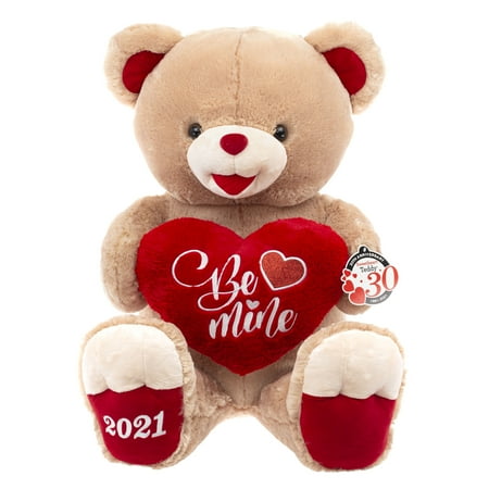 Way To Celebrate Valentine's Day Jumbo Sweetheart Teddy, Honey