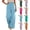 32# Sky Blue, variant on Trendy Drawstring Elastic Waist Pants for Women Solid Color Loose Fit Casual Summer Wide Leg Trousers Hot Pink M