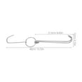 thumbnail image 2 of unbranded 2Ud De Cocina De Acero Inoxidable Para Colgar Carnes En Barbacoa Y Ahumador, 2 of 8