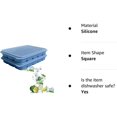 thumbnail image 5 of 2-Piece Silicone Ice Cube Mold with Removable Lid, Reusable Freezer Ice Cube Tray for Freezer (Dai Blue), 5 of 5