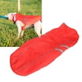 thumbnail image 4 of Adjustable Dog  Raincoat, Soft Red Safe Windproof Dog Reflective Vest  For Walking L, 4 of 8