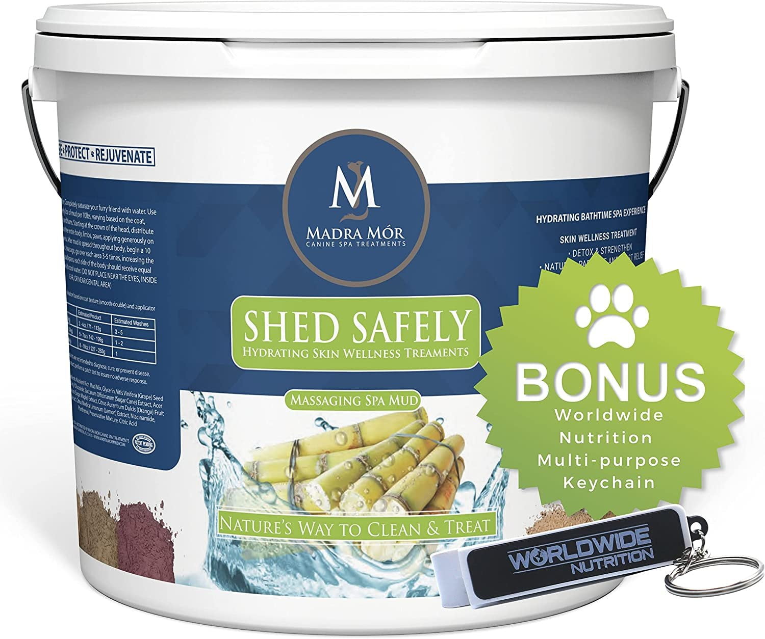 Madra Mor Shed Safely Dog Essentials Mud Bath Dog Grooming Dog Wash Dry