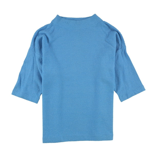 Alfani Blusa con textura para mujer, azul, XX-Large