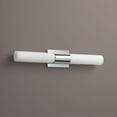 thumbnail image 2 of Magneta 2 - Light Satin Nickel / Silver Contemporary / Modern - LED Glass And Steel Wall Sconce, 2 of 7