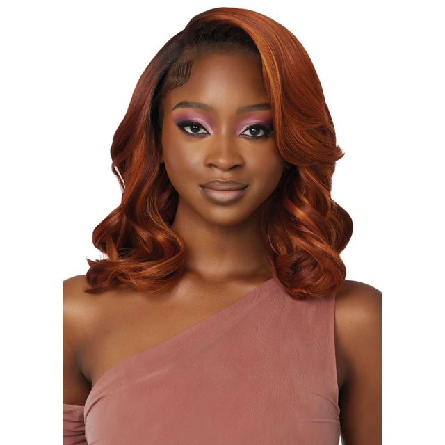 Peluca delantera de encaje Outre - Línea de cabello perfecta 13X4 - Jeannie (OFF BLACK 1B)