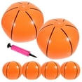 thumbnail image 1 of SHOWERORO 1Set Inflatable Basketball for Swimming Pool Made with Durable Brown PVC Material, 1 of 8