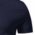 thumbnail image 6 of FRSASU Men's T-Shirts Short Sleeve Knit Casual Crewneck Ribbed Soft Breathable Slim Fit Tee for Daily Wear Navy, 6 of 6
