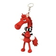 thumbnail image 3 of Llavero de peluche de caballo, adorno colgante decorativo, creativo y divertido, muñeco de peluche del año del Caballo, decoración para niños, regalo Rojo, 3 of 10