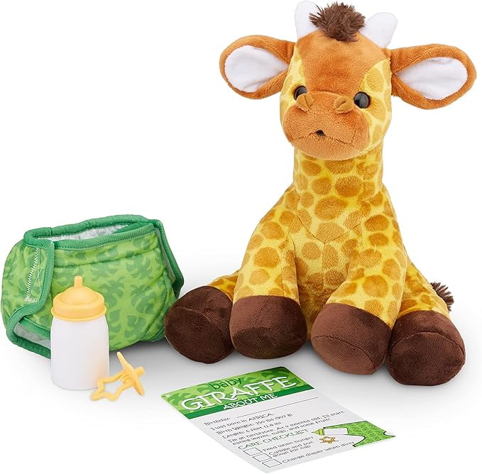 Melissa & Doug Baby Panda Plush - 11 Inch Stuffed Animal With Pacifier, Bottle, Diaper & Adoption Certificate