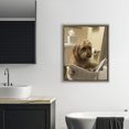thumbnail image 3 of Stupell Industries Eclectic Dog & Paper on Toilet Brown Floating Frame Canvas Art, 25 x 31, by Abigail Walker, 3 of 8