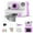 Purple, variant on Instant Camera for Kids,Front Rear Dual Selfie Children Camera with 1080P Videos,Christmas Birthday Gifts for Kids Age 3-12,Portable Travel Print Digital Camera Toy for 4 5 6 7 8 9 Year Boys Girls