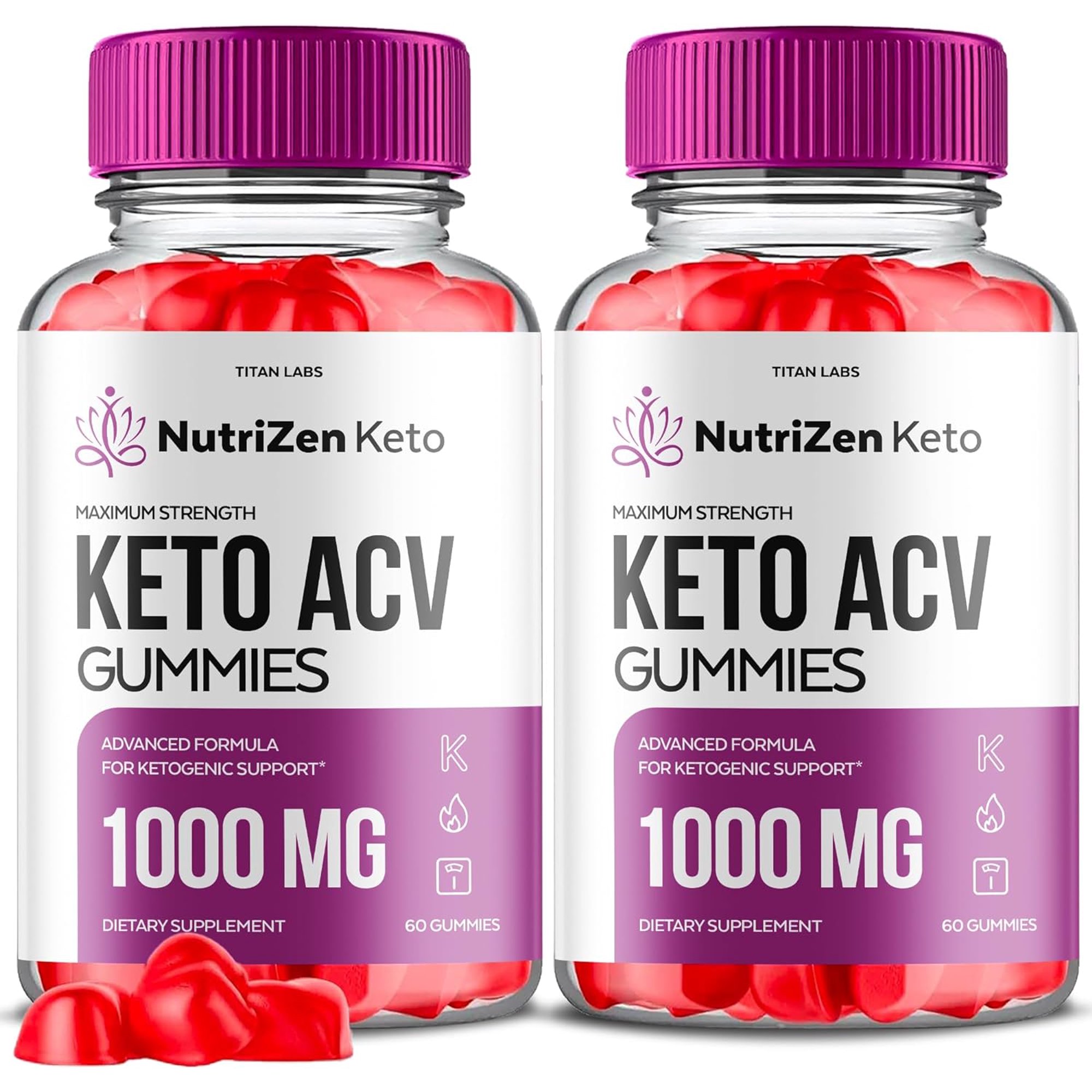 (2 Pack) NutriZen Keto ACV Gummies - Apple Cider Vinegar Supplement for Weight Loss - Energy & Focus Boosting Dietary Supplements for Weight Management & Metabolism - Fat Burn - 120 Gummies