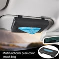 thumbnail image 5 of KQJQS Car Visor Tissue Holder, Leather Napkin Cover, Paper Tissue Dispenser for Visor & Backseat, Vehicle（Black） ﻿, 5 of 5