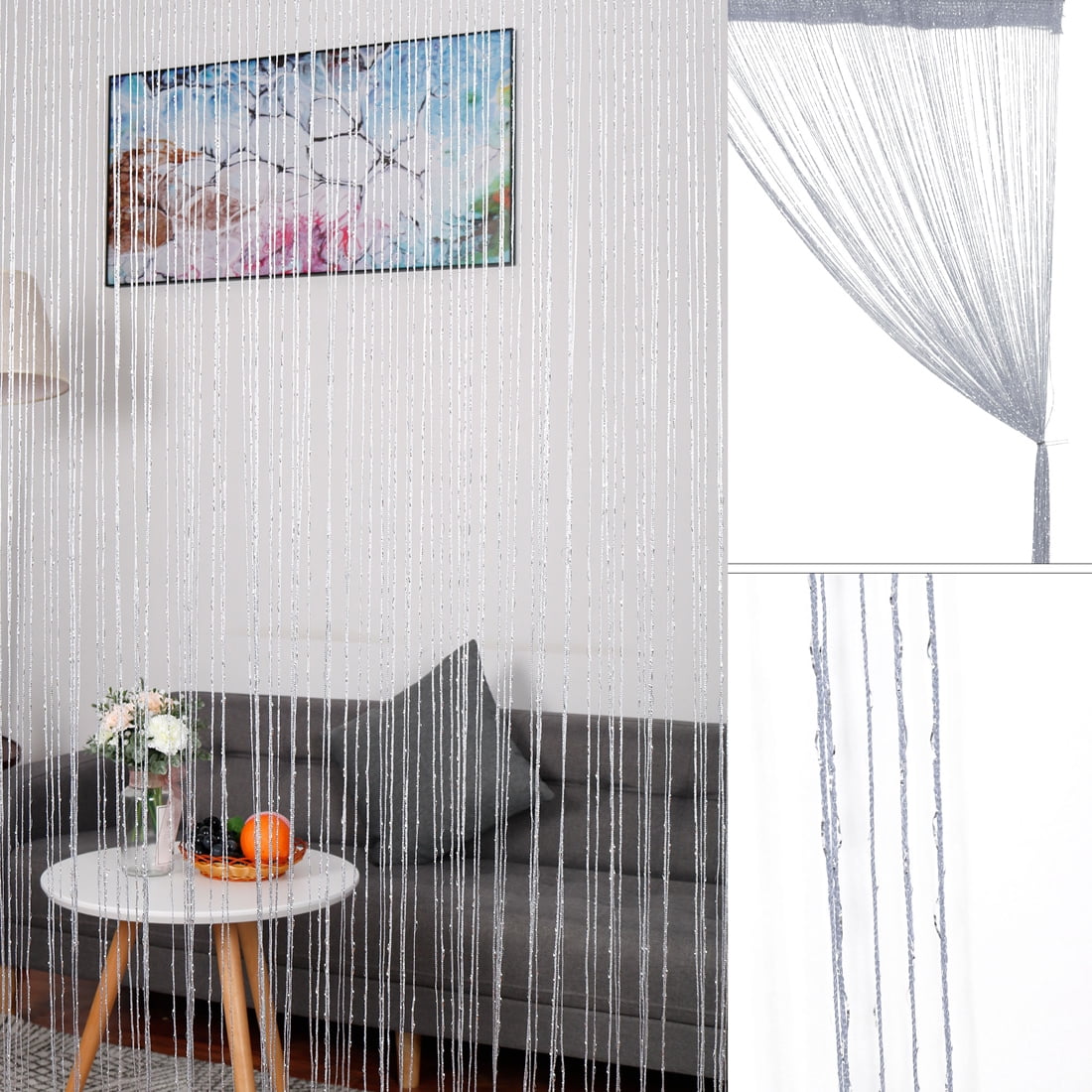 glitter string curtains
