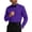 Purple, variant on Mens Dress Shirts Fashion Bow Tie Pleated Button Down Shirts Formal Performance Solid Color Mens Long Sleeve Shirt 3XL