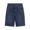 thumbnail image 4 of Wensltd Elastic Denim Shorts Wide Leg Summer Jean Shorts with Pockets Casual Walking, 4 of 9