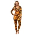 thumbnail image 3 of Halloween Family Pajamas Set Long Sleeve Crew Neck, Soft Matching Halloween Pajamas with Top Hat Pumpkin Print, Vintage Family Halloween Pajama Set for Party, 3 of 7