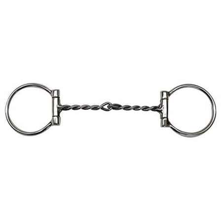 Showman Stainless Steel D-Ring Bit w/ 5" Twisted Broken Mouth