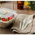 thumbnail image 3 of Compostable Forks Eco Friendly Cutlery 6.5 inch - CPLA Heat Resistant Disposable Utensils and Durable Cornstarch Bio Based Plastic Biodegradable Cutlery (50), 3 of 3